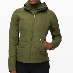 Lululemon Another mile Green /cassis Utility Jacket Size 8